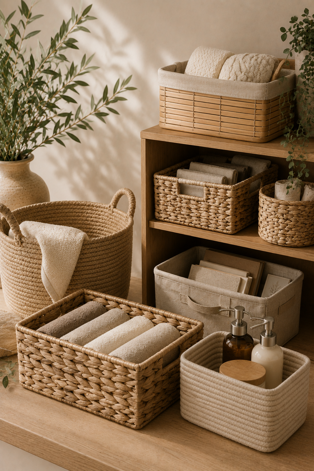Cestini ed organizzazione casa