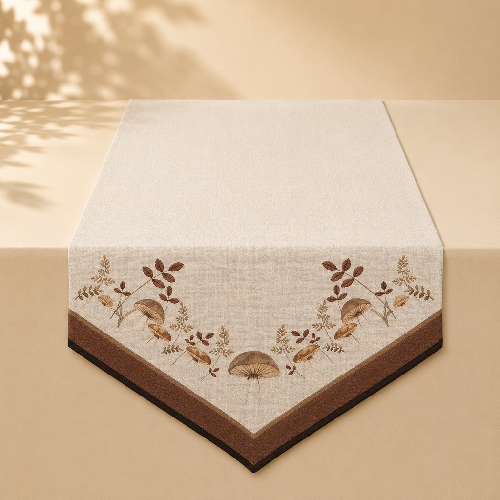 Runner Funghi in Cotone – 50 x 160 cm