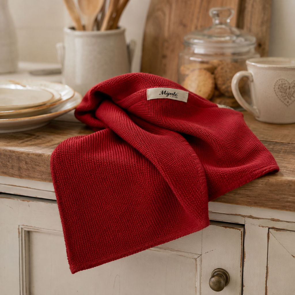 Canovaccio in maglia Mynte rosso