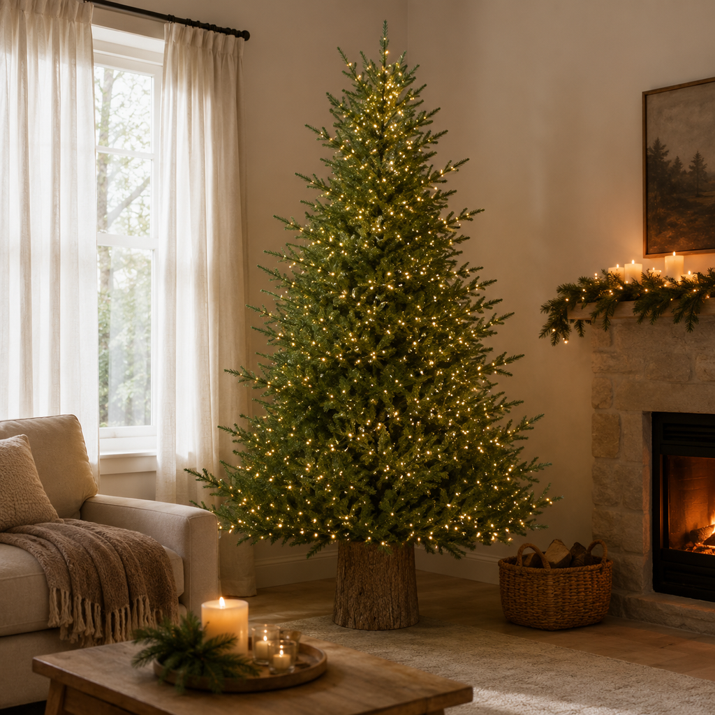 Albero di Natale Lucciole EDG con 4200 LED Rice h.240 cm