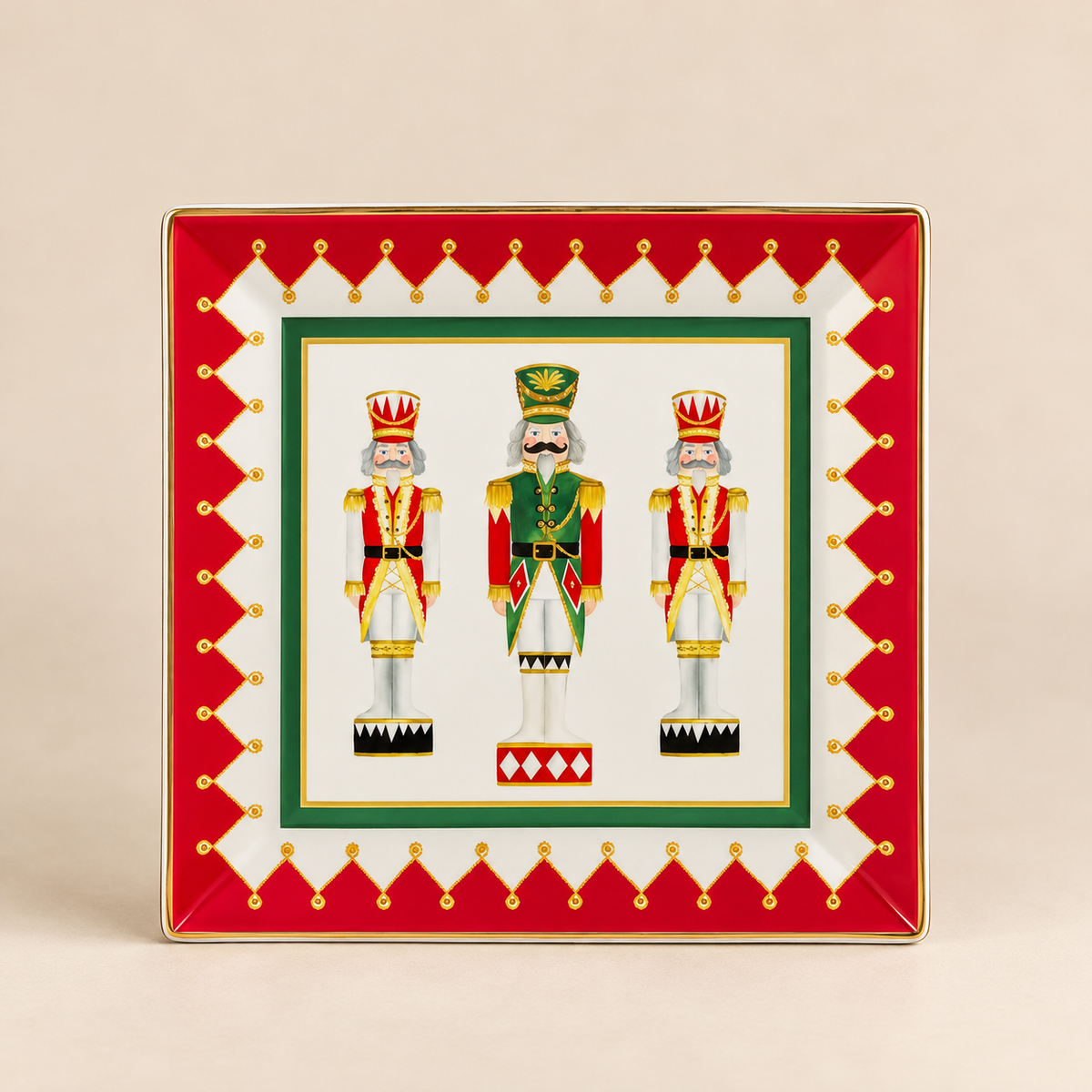 Svuotatasche Natalizio Quadrato Xmas Carol  – 15 x 15 cm