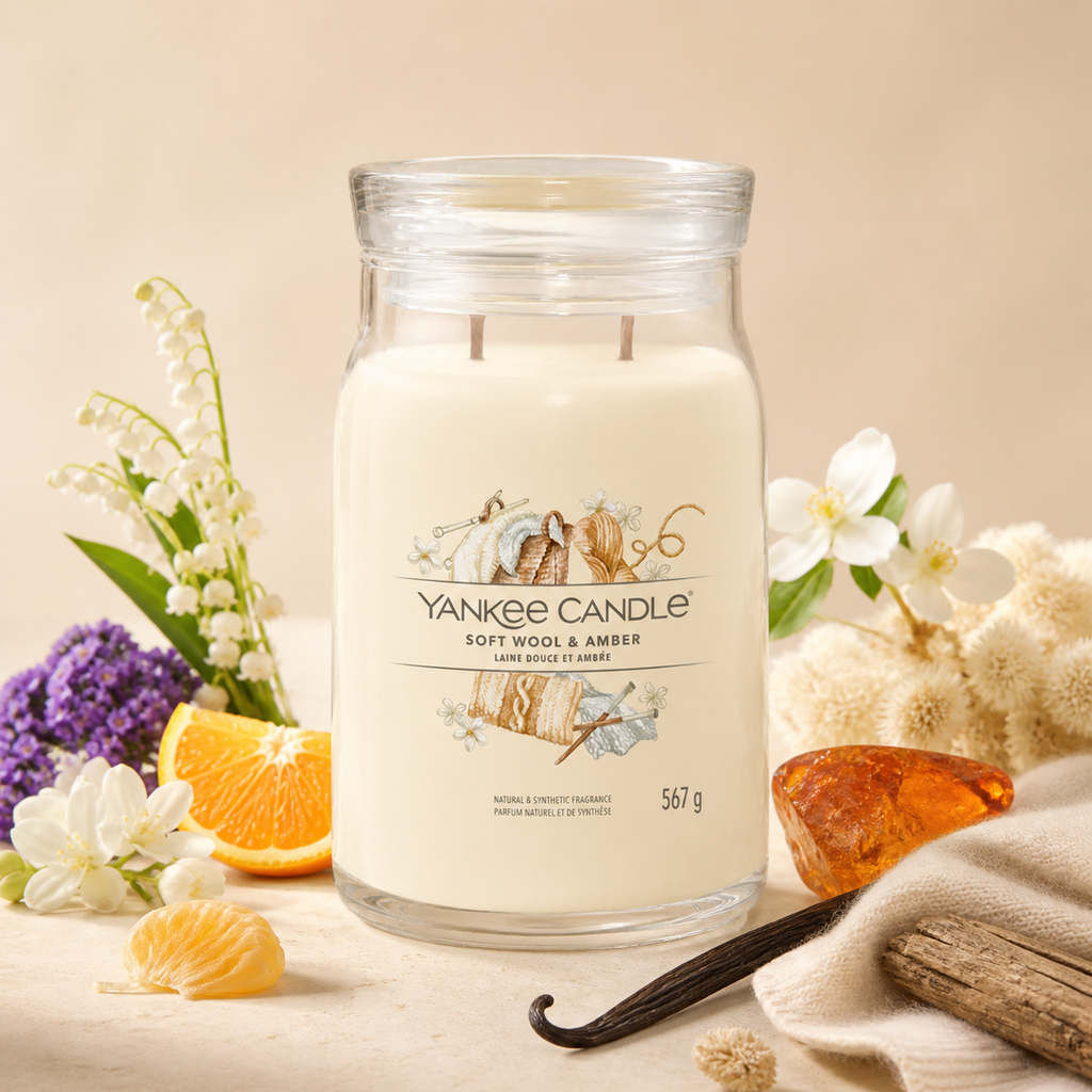 Yankee Candle Giara 567gr Soft Wool & Amber