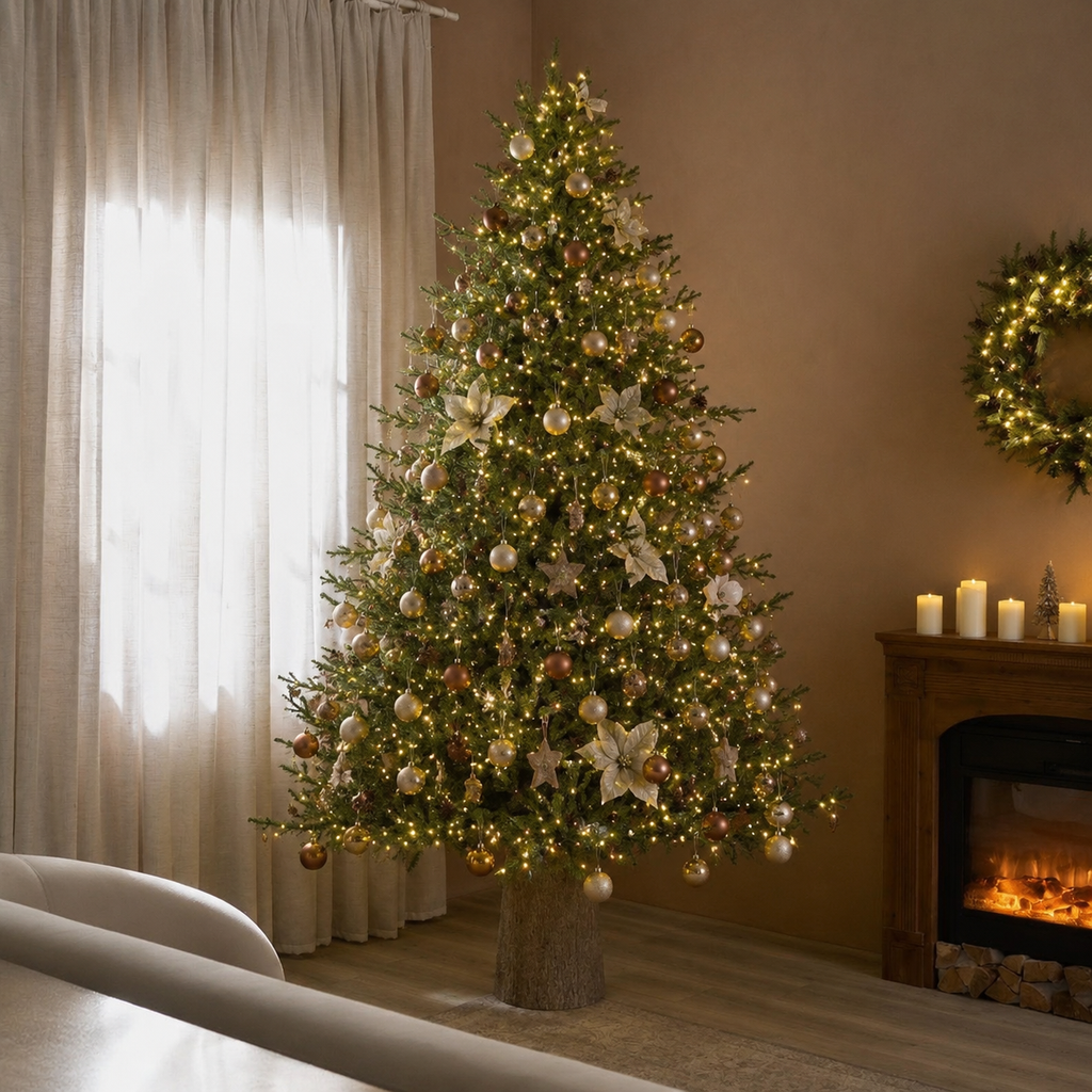 Albero di Natale Lucciole EDG con 4200 LED Rice h.240 cm