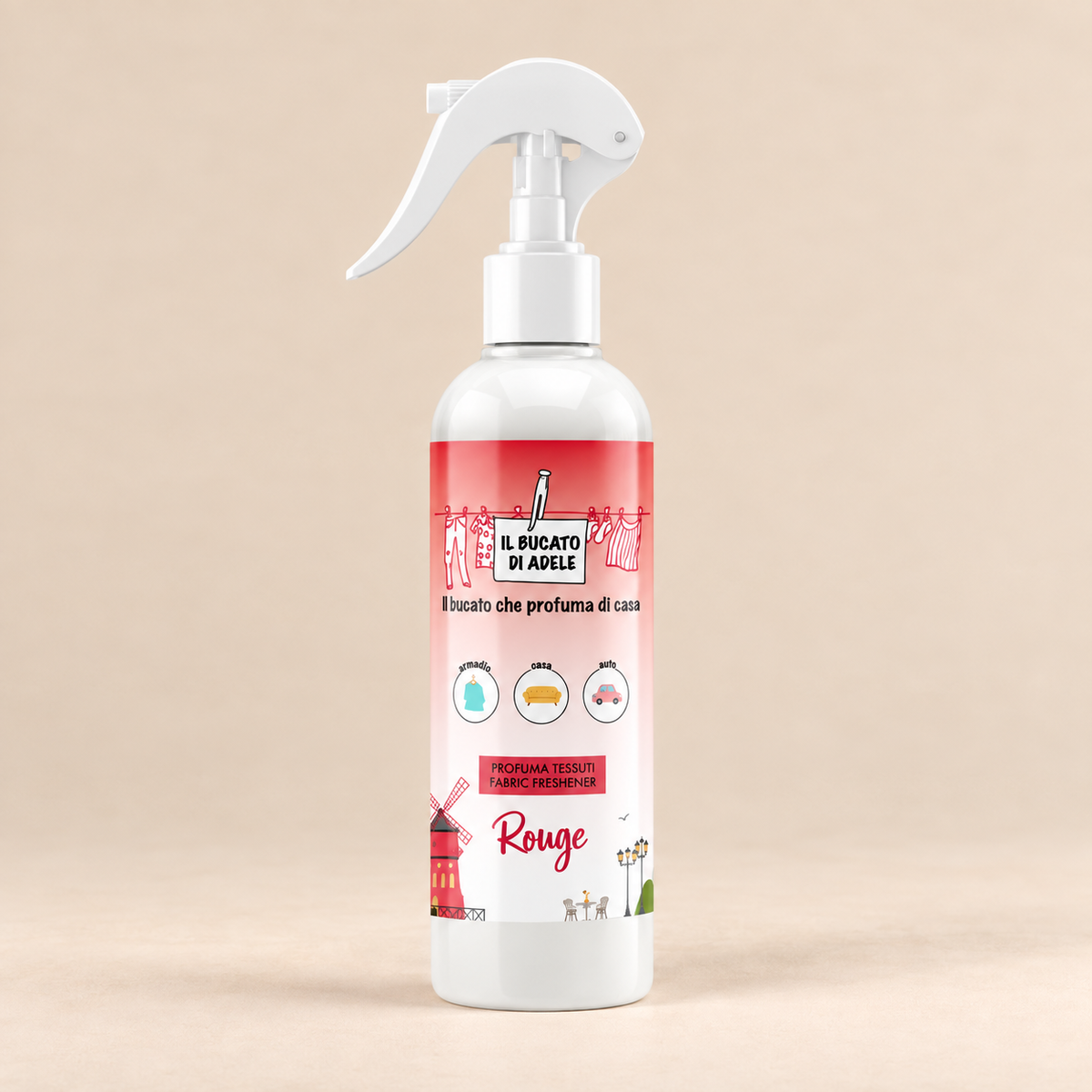 Spray tessuti Il bucato di Adele Rouge