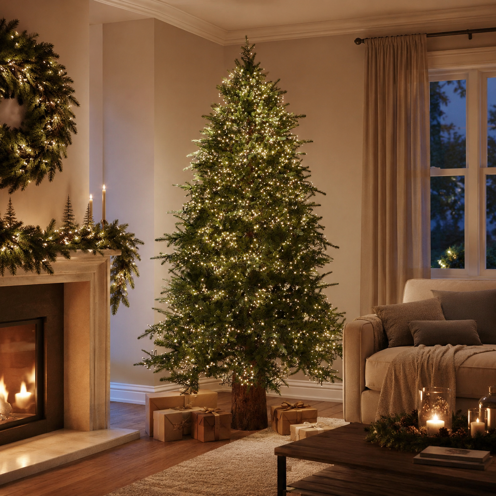 Albero di Natale Pino Spark EDG con led h.210cm