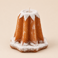 Candela Natalizia a forma di Pandoro EDG H.17cm