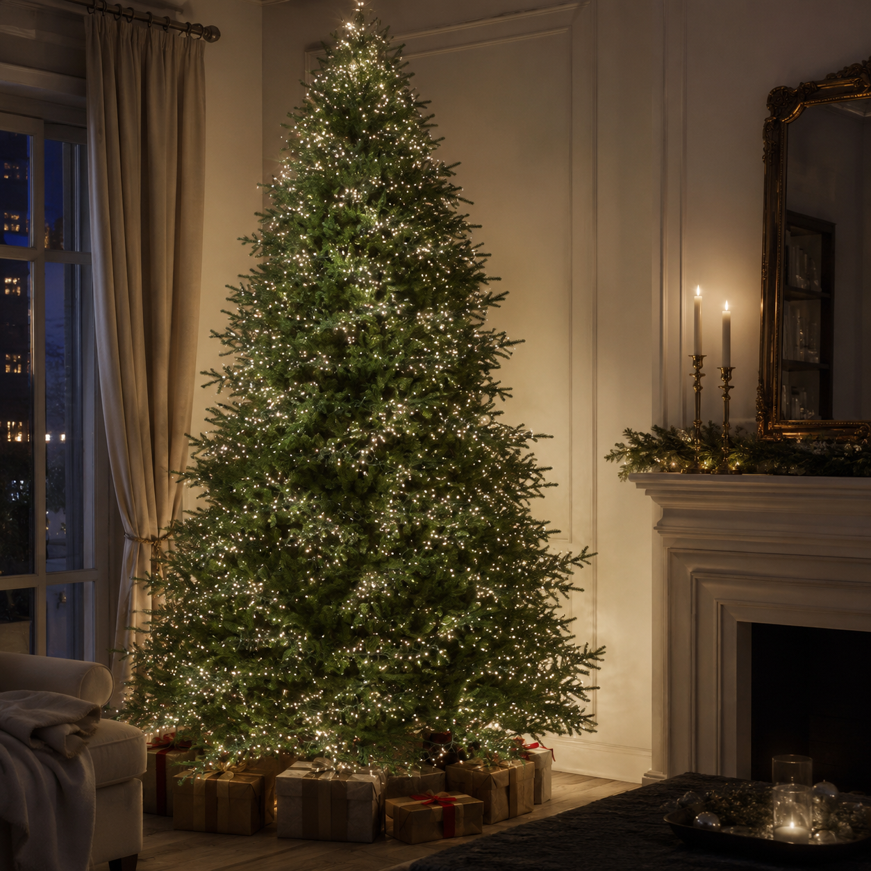 Albero di Natale Pino Spark EDG con led h.300cm