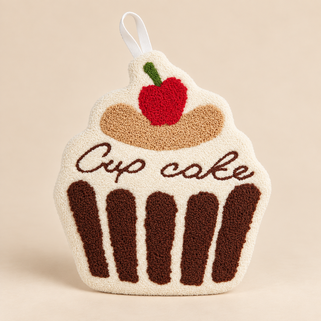 Presina da Cucina Sagomata Cupcake Beige 20 x 22 cm