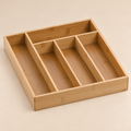 Portaposate Organizer in Bamboo 5 Scomparti 30 x 34 cm