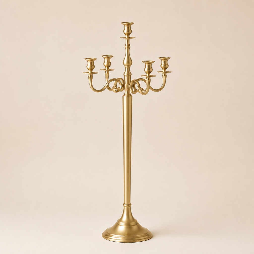 Candelabro Prestige Oro Satinato h.150cm