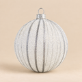 Sfera di Natale Meridiani Argento Glitter Ø 15 cm