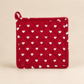 Presina da Cucina Nel Cuore delle Alpi in Cotone Cuori Bianchi