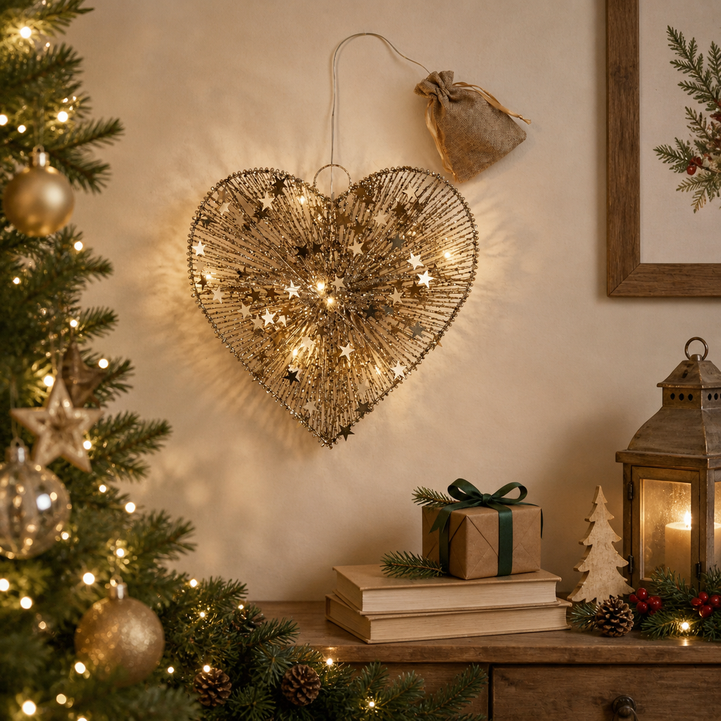 Cuore led Pensieri stupendi 30cm