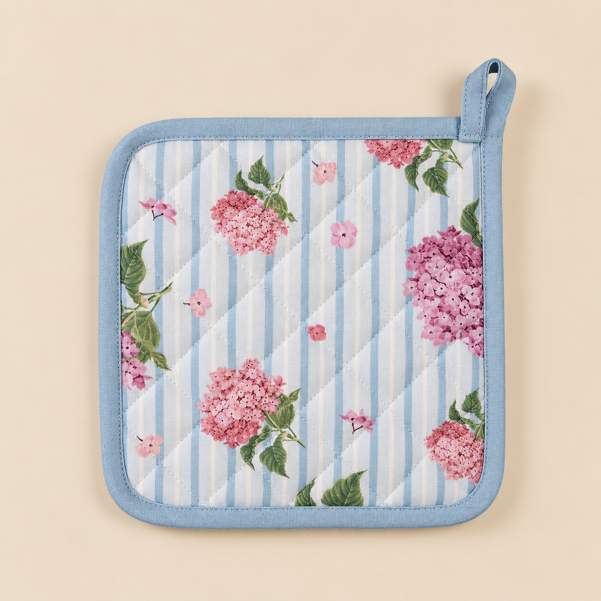 Presina Ortensie Double Face in Cotone 20 x 20 cm