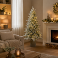 Albero di Natale innevato Cortina EDG 2026 con 1800mini LED h.180cm con BACCHETTA MAGICA