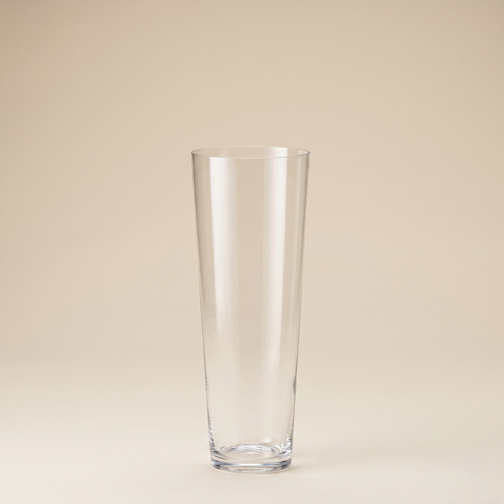 Vaso svasato in vetro h.50