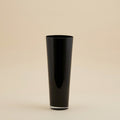 Vaso svasato in vetro nero h.50