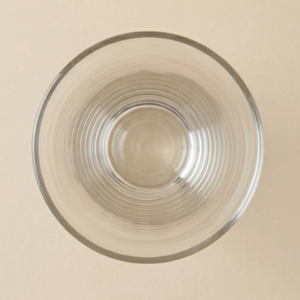 Vaso svasato in vetro h.40