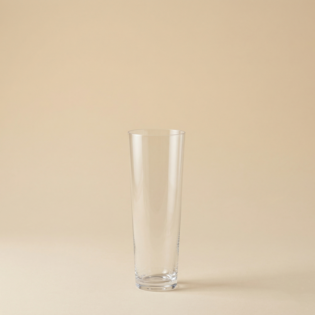 Vaso svasato in vetro h.40
