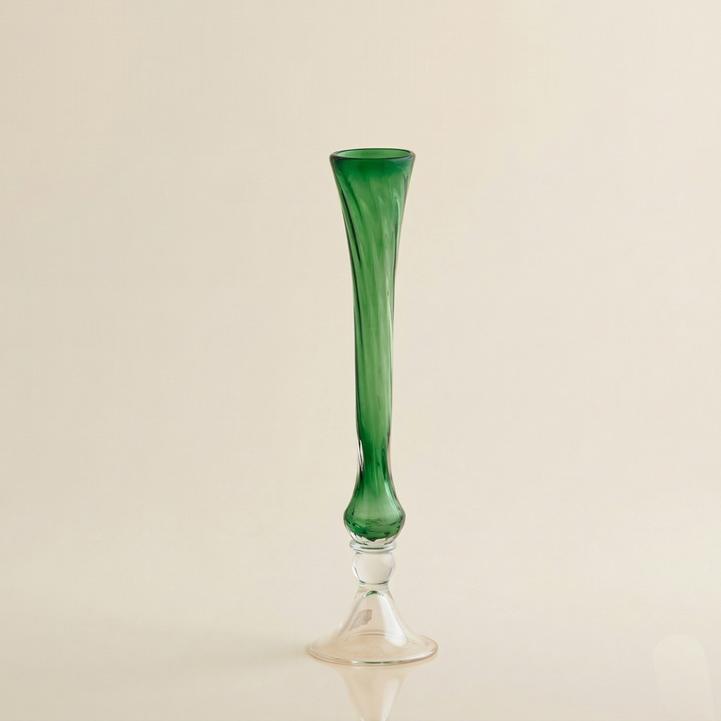 Vaso Flutes verde h.51