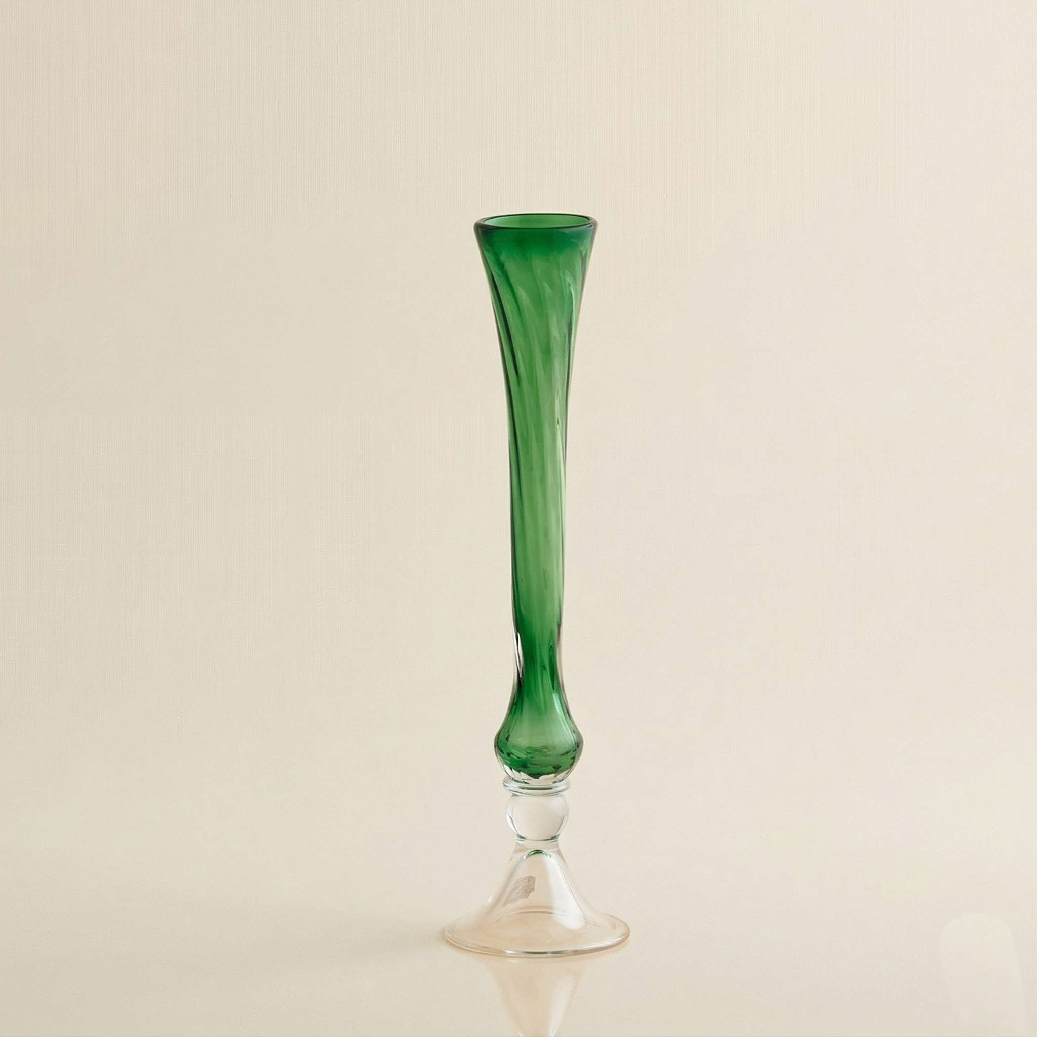 Vaso Flutes verde h.51