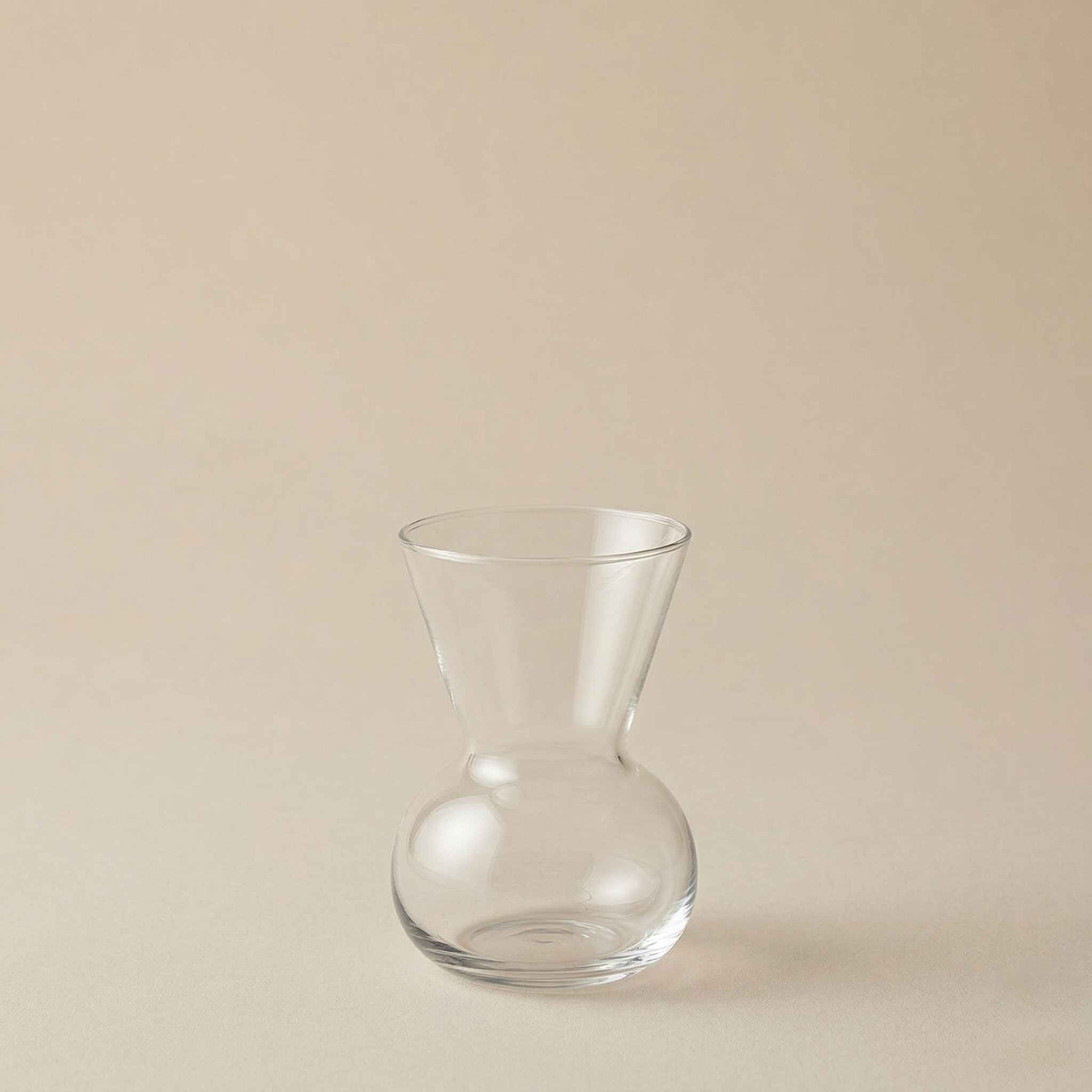 Vaso bombato in vetro h.20