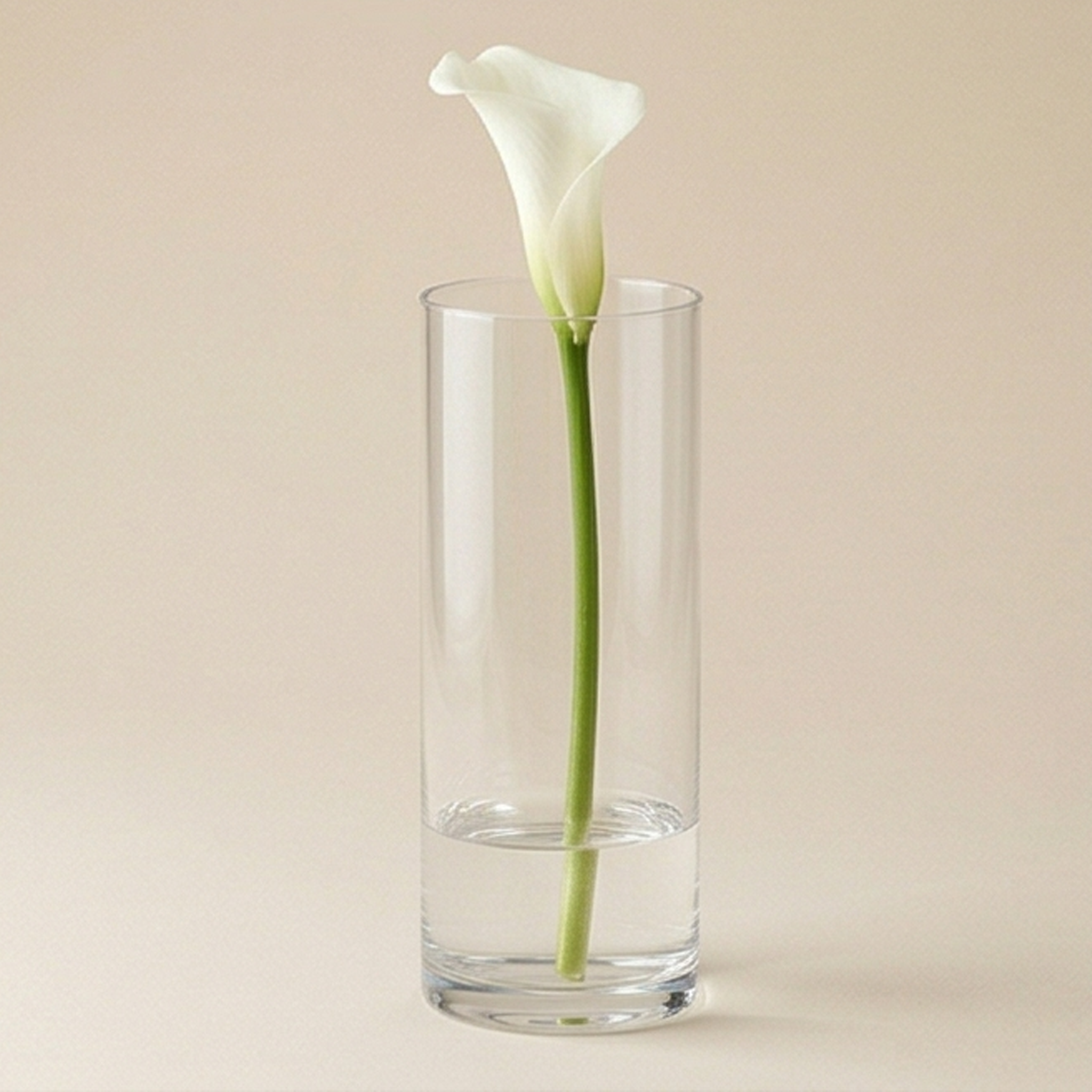 Vaso cilindrico in vetro h.40cm