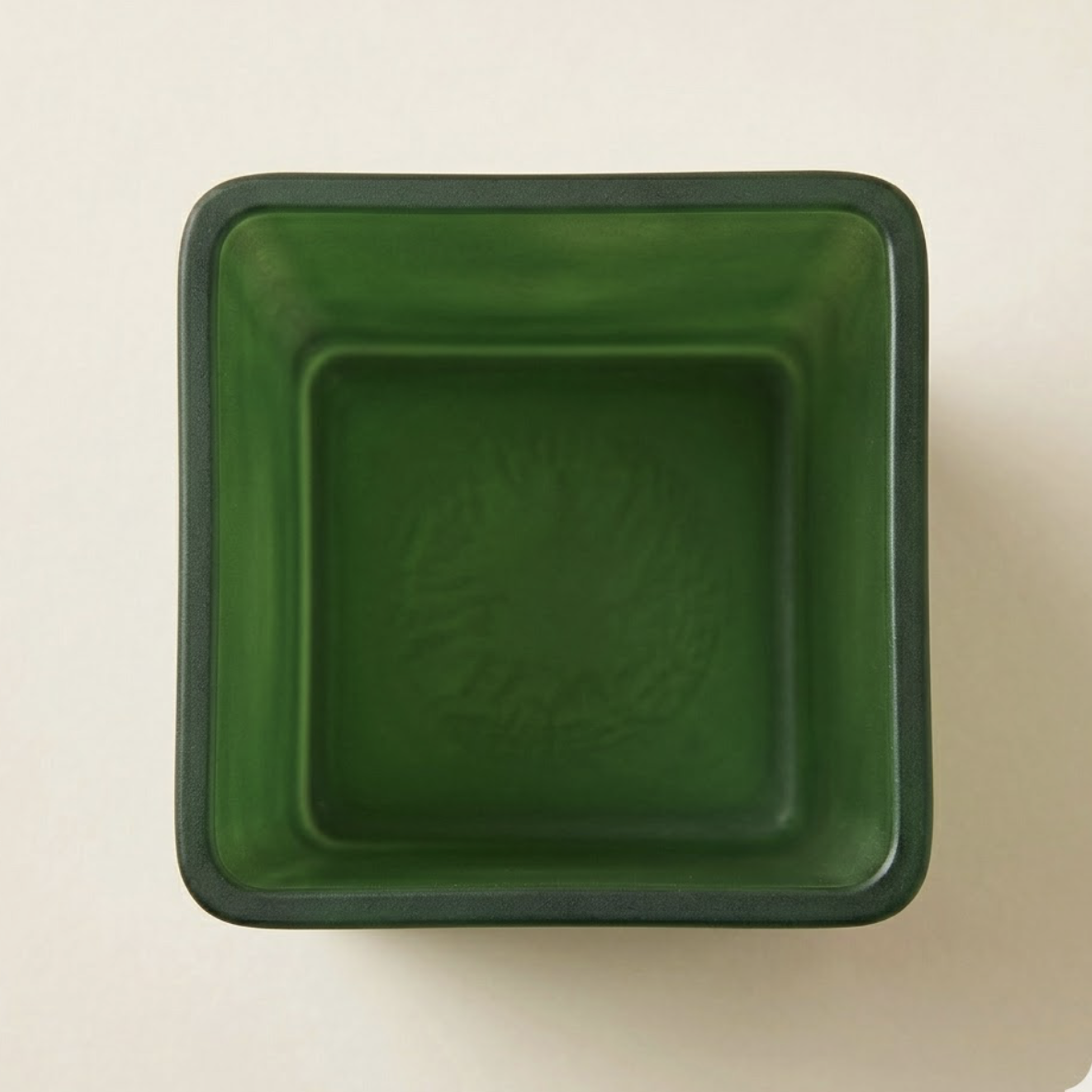 Vaso quadrato verde opaco 12cm