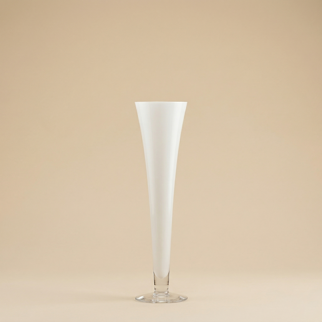 Vaso imbuto bianco h.60