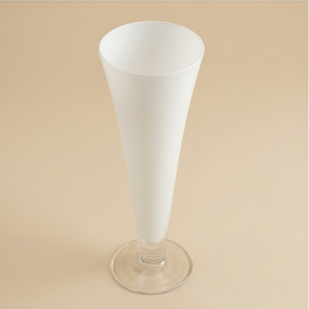 Vaso imbuto bianco h.60