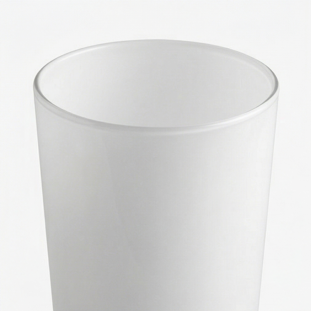 Vaso svasato bianco h.32