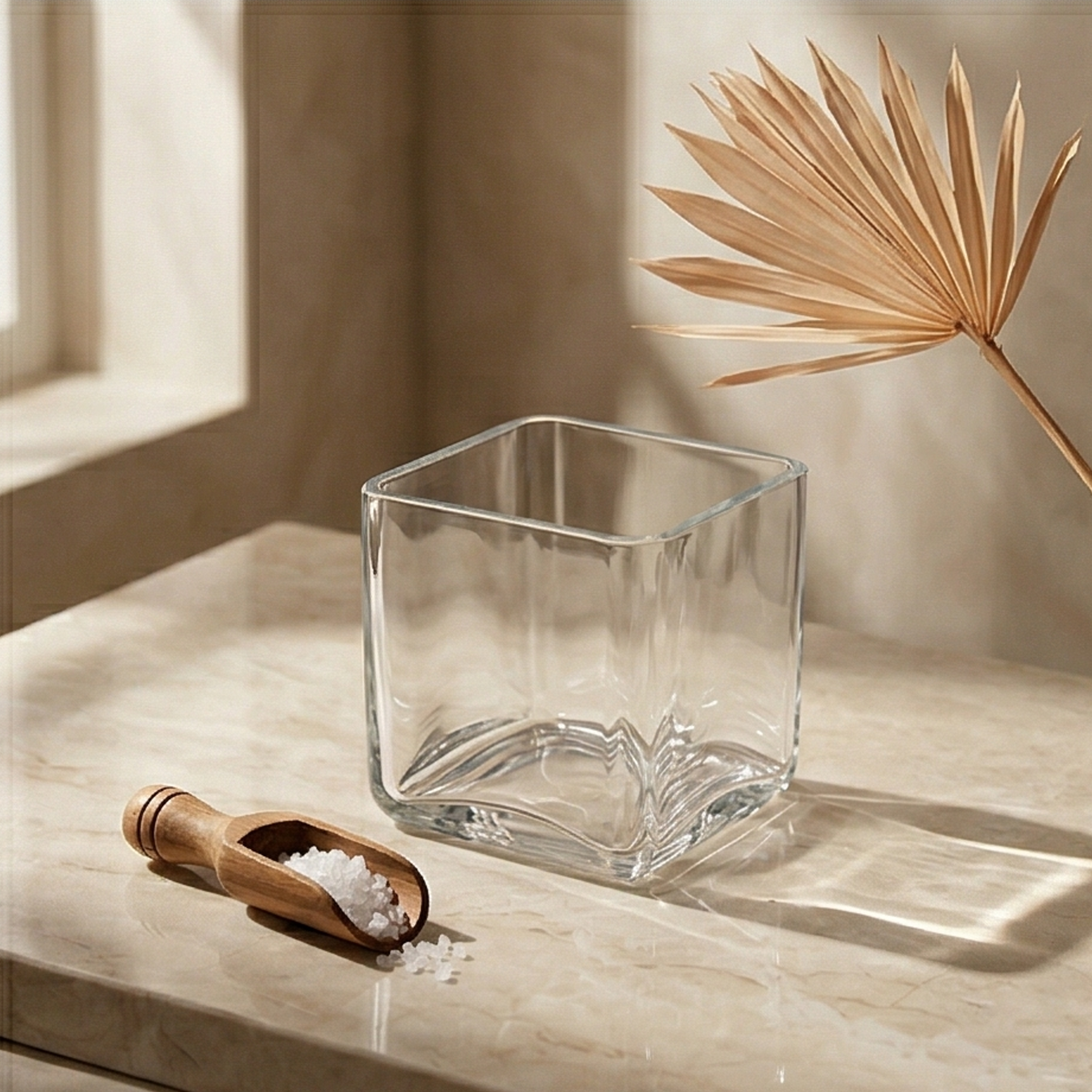 Vaso cubo vetro h.10