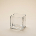 Vaso cubo vetro h.10