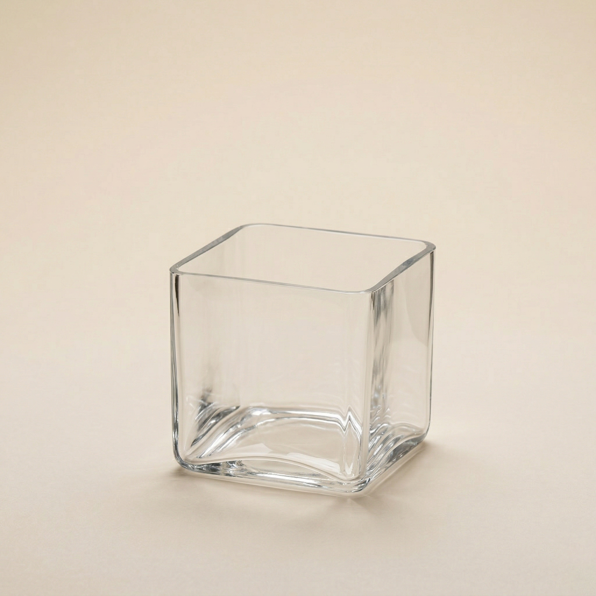 Vaso cubo vetro h.10