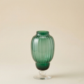 Vaso biforma verde h.29,5