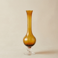 Vaso collolungo ambra h.40
