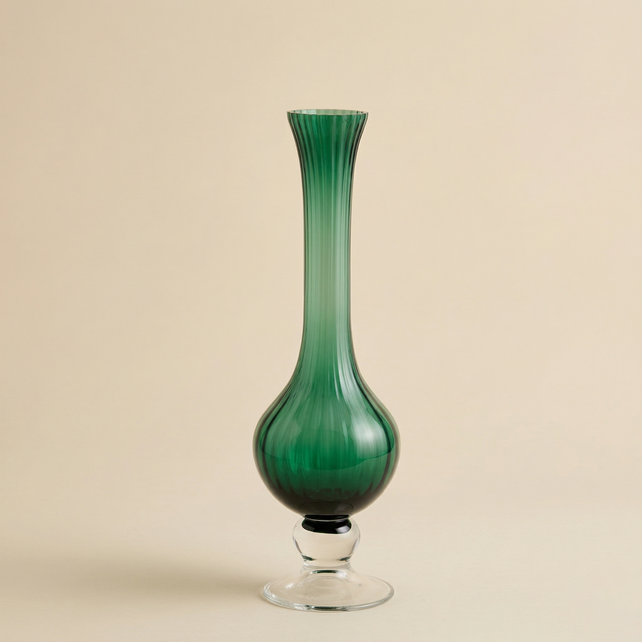 Vaso collolungo verde h.40