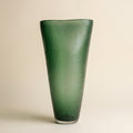 Vaso verde molato martellato (seconda scelta) h.48