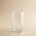 Vaso quadrato trasparente h.28