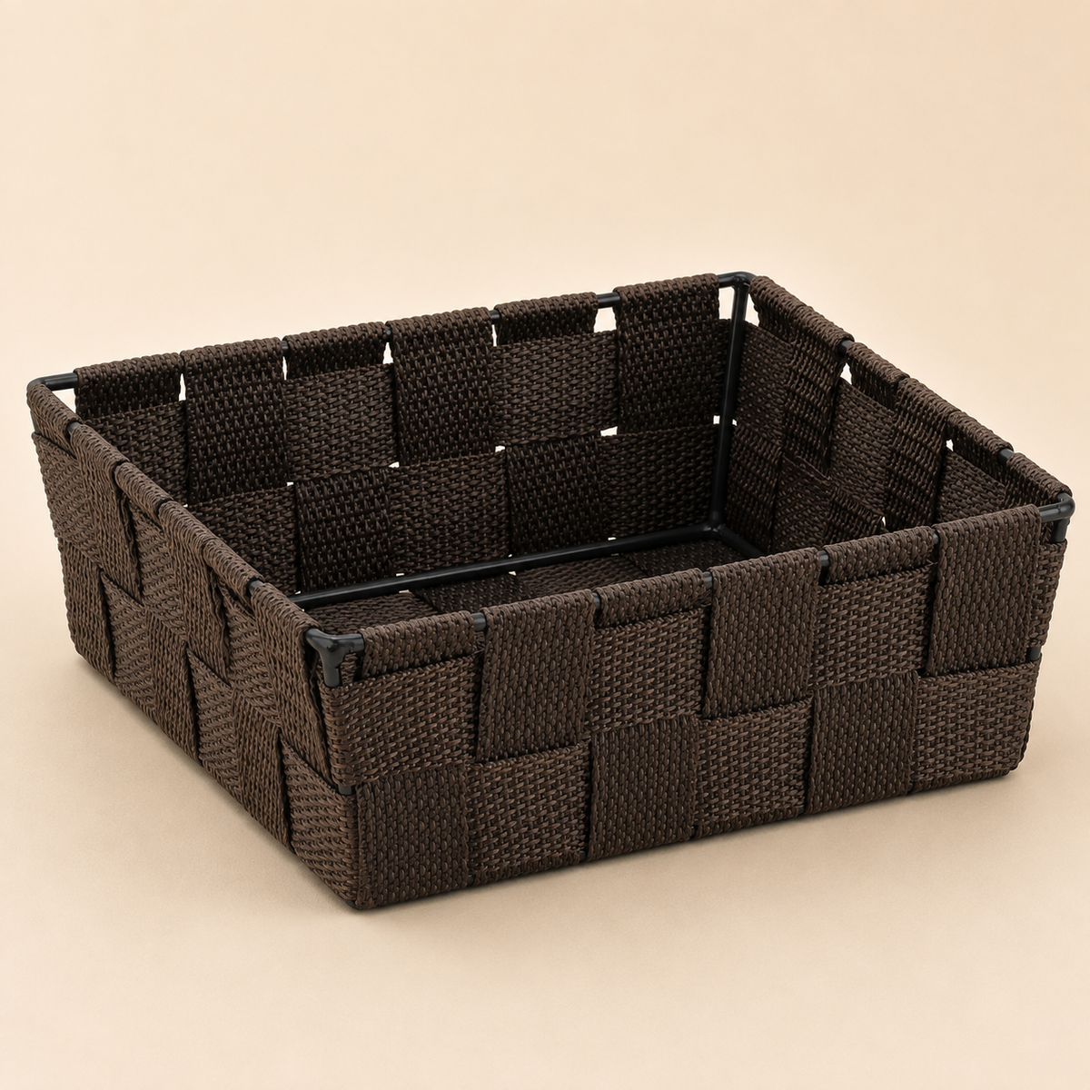 Cestino Kela Alvaro Marrone  – 19 x 19 x H 6 cm