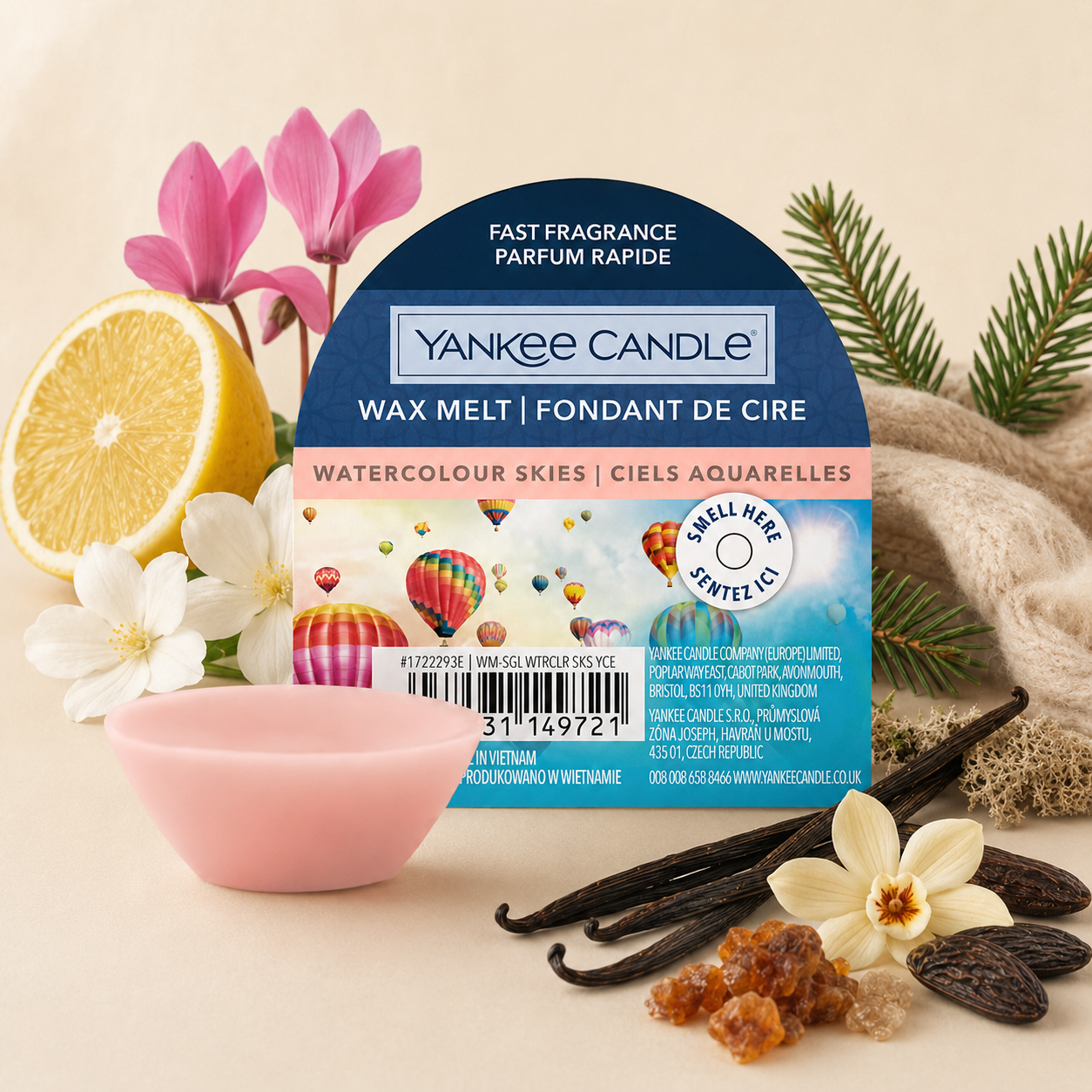 Yankee Candle cera Watercolour Skies