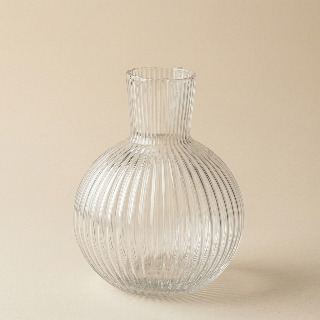 Vaso ampolla rigato h.35
