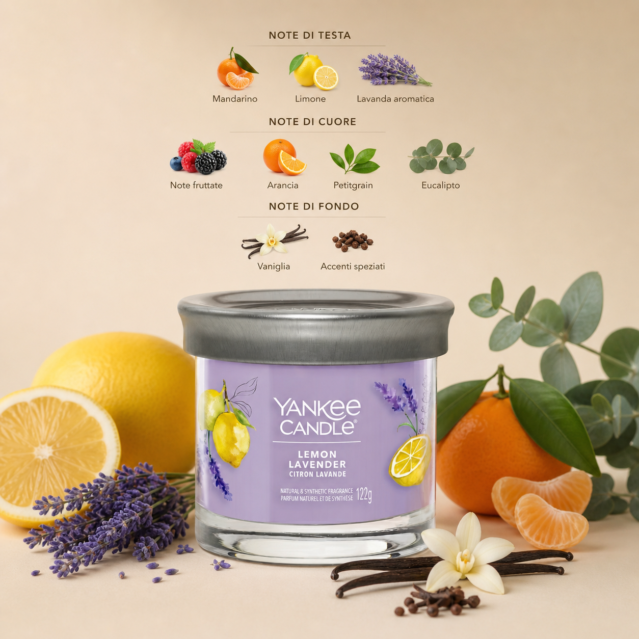 Yankee Candle tumbler 122gr Lemon Lavander