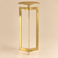 Portacandela Geometrico Oro in Acciaio h.38,5cm