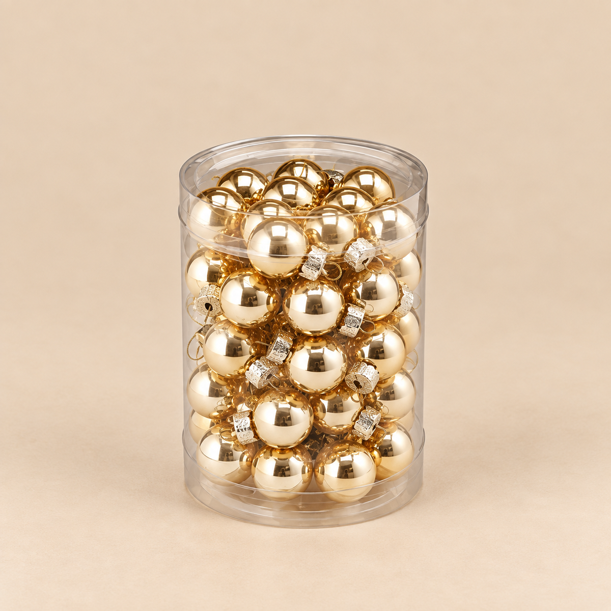 Set 50 Palline di Natale Oro Ø 2 cm