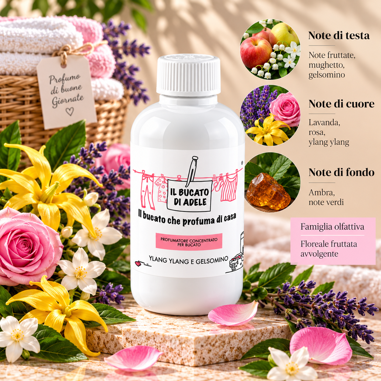 Essenza Il Bucato di Adele Ylang Ylang e Gelsomino 150ml