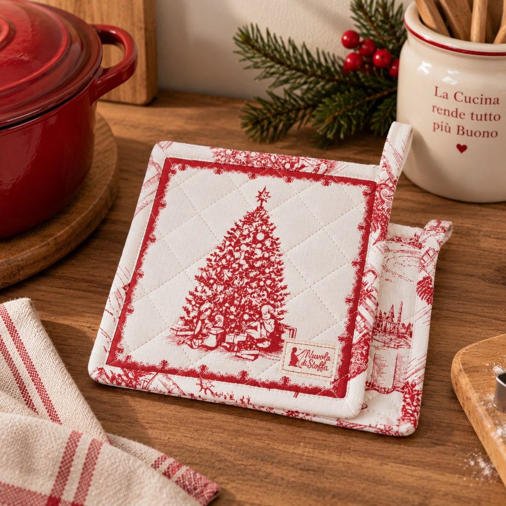 Presina natalizia Albero di Natale Toile de Noel