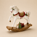 Cavallo a Dondolo Decorativo “La Giostra di Amelie” in Resina – 29 x 7 x H 30 cm