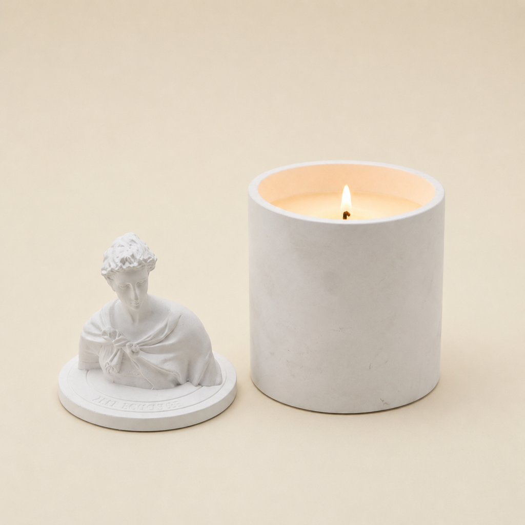 Candela con vaso busto Mod.B