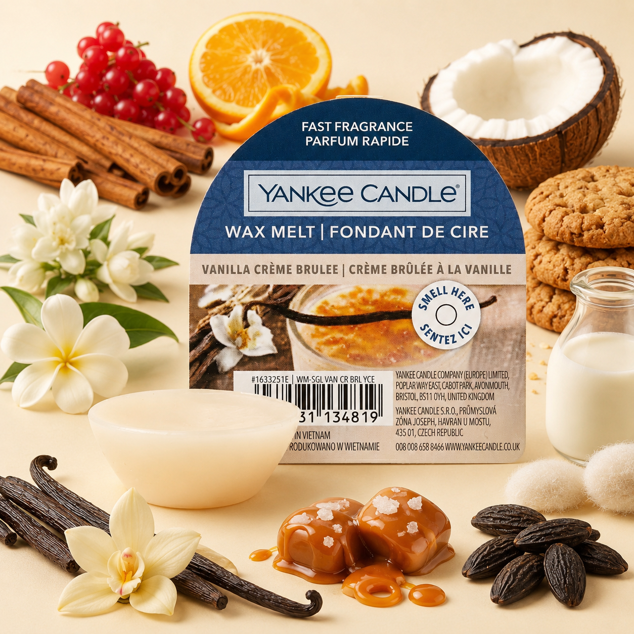 Yankee Candle cera Vanilla crème Brulèe